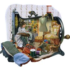 Sewing Memories - Shaped Jigsaw Puzzle