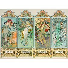 Alphonse Mucha - The Four Seasons (variant 3)