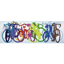 Bike Art: Colourful Row - Panorama - 