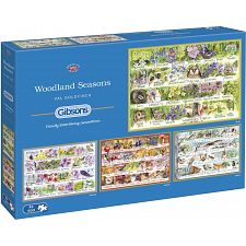 Woodland Seasons - 4 x 500 Piece Jigsaw Puzzles