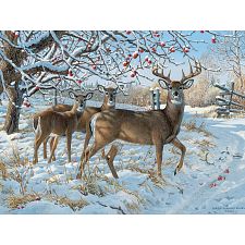 Winter Deer - Large Piece (Cobble Hill 625012450249) photo