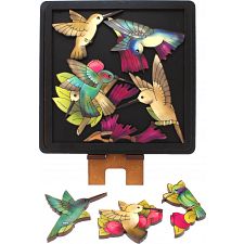 Hummingbirds - Wooden Packing Puzzle