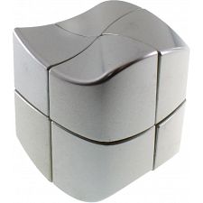 YJ 2x2x2 Wave Cube - Silver (MoYu 6970774552552) photo