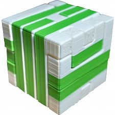 Impossible Cube 1 (Green and White) (Benno Boxes 779090722085) photo