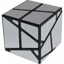 Ghost Skewb - Black Body with Silver Labels - 