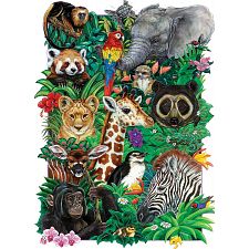 Safari Babies - Family Pieces Puzzle (Cobble Hill 625012546430) photo