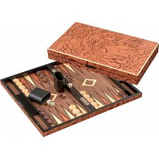 Deluxe Iraklia Backgammon - Large (Rosewood Design) - 
