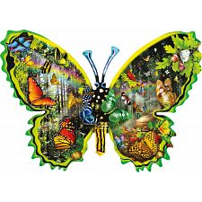 Butterfly Migration - Shaped Jigsaw Puzzle - 