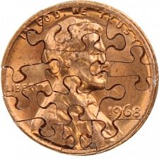 13 Piece Penny - Coin Jigsaw Puzzle - 