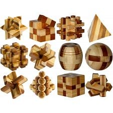E3D Bamboo Mini Puzzles - Set of 12