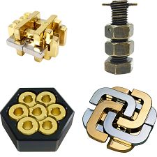 Set of 4 NEW Puzzle Master Puzzles (779090720319) photo