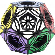 Crystal Dreidel Multi-Dodecahedron Cube - Black Body - 