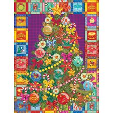 Christmas Tree Quilt - Large Piece (Cobble Hill 625012880381) photo
