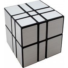Mirror Camouflage 2x3x3 Cube - Black Body with Silver Label - 