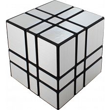 Mirror Camouflage 3x3x3 Cube - Black Body with Silver Label - 