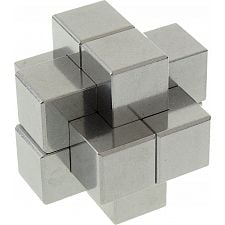 Chinese Cross - Aluminum 6 Piece Burr Puzzle