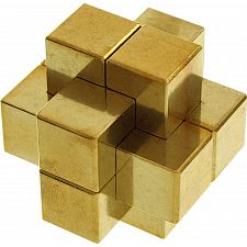 Six-Way Set - Brass 6 Piece Burr Puzzle - 