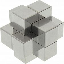 Hoffmann Nut - Aluminum 6 Piece Burr Puzzle - 