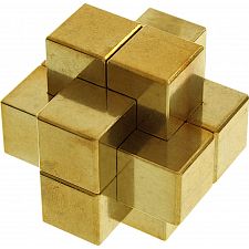 Yamato Block - Brass 6 Piece Burr Puzzle