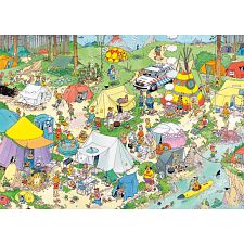 Jan van Haasteren Comic Puzzle - Camping in the Forest (1000 PC)