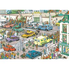 Jan van Haasteren Comic Puzzle - Jumbo Goes Shopping