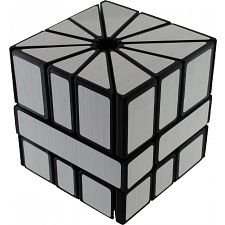 Mirror Square-2 Cube - Black Body with Silver Label