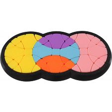 Pocket Quatrium Plus Puzzle (3-Circle, 3D Printing Mod)