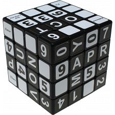 4x4x4 English Calendar Cube - Black Body (779090719771) photo