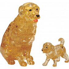 3D Crystal Puzzle - Dog & Puppy