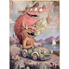 Zozoville: Road Trippin' - 2000 Pieces (Heye 4001689299385) photo