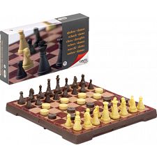 Magnetic Chess & Draught Set - Small (Cayro 8422878404506) photo