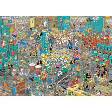Jan van Haasteren Comic Puzzle - The Music Shop (5000 Pieces) (Jumbo International 8710126200506) photo