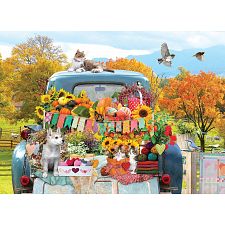 Country Truck In Autumn - Large Piece (Cobble Hill 625012450638) photo