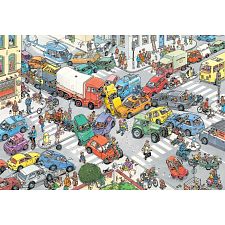 Jan van Haasteren Comic Puzzle - Traffic Chaos (3000 Pieces)