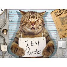 Feline Felon - Large Piece Jigsaw Puzzle