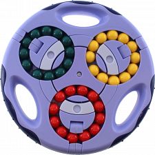 Double Side Round-Shaped Rotating 6-Color Beads Puzzle