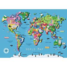 World Map (Ravensburger 4005556096077) photo