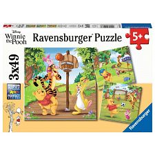 Winnie The Pooh: Sports Day - 3 x 49 Piece Puzzles (Ravensburger 4005556051878) photo