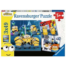 Minions: Funny Minions - 3 x 49 Piece Puzzles (Ravensburger 4005556050826) photo