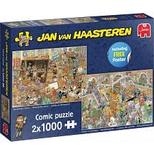 Jan van Haasteren - 2 x 1000 Pieces A Trip to the Museum