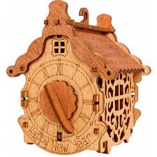 "Happy New Year" Treasure Box - Wooden DIY Kit
