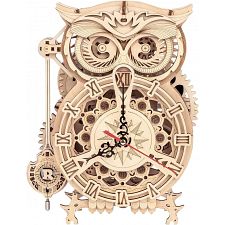 ROKR Wooden Mechanical Gears - Owl Clock (6946785112900) photo