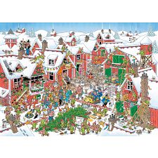 Jan van Haasteren Comic Puzzle - Santa's Village (1000 Pieces)
