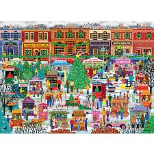 Downtown Holiday Festival - Large Piece Jigsaw Puzzle
