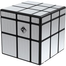 Reflectron Mirror 3x3x3 Cube - Black Body with Silver Label