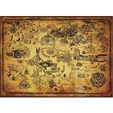 The Legend of Zelda: Hyrule Map - 1000 Piece Jigsaw Puzzle
