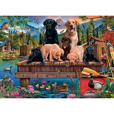 Pups and Ducks - Family Pieces Puzzle (Cobble Hill 625012470384) photo
