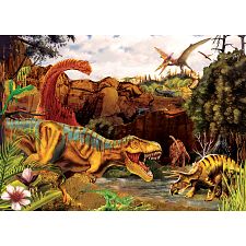 Dino Story - Tray Puzzle (Cobble Hill 625012588553) photo
