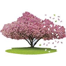I AM Cherry Blossom - Shaped Jigsaw Puzzle