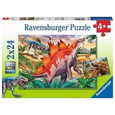 Jurassic Wildlife - 2 x 24 Piece Puzzles